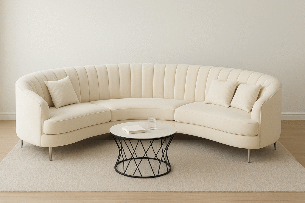 modular curved sectional Sofa