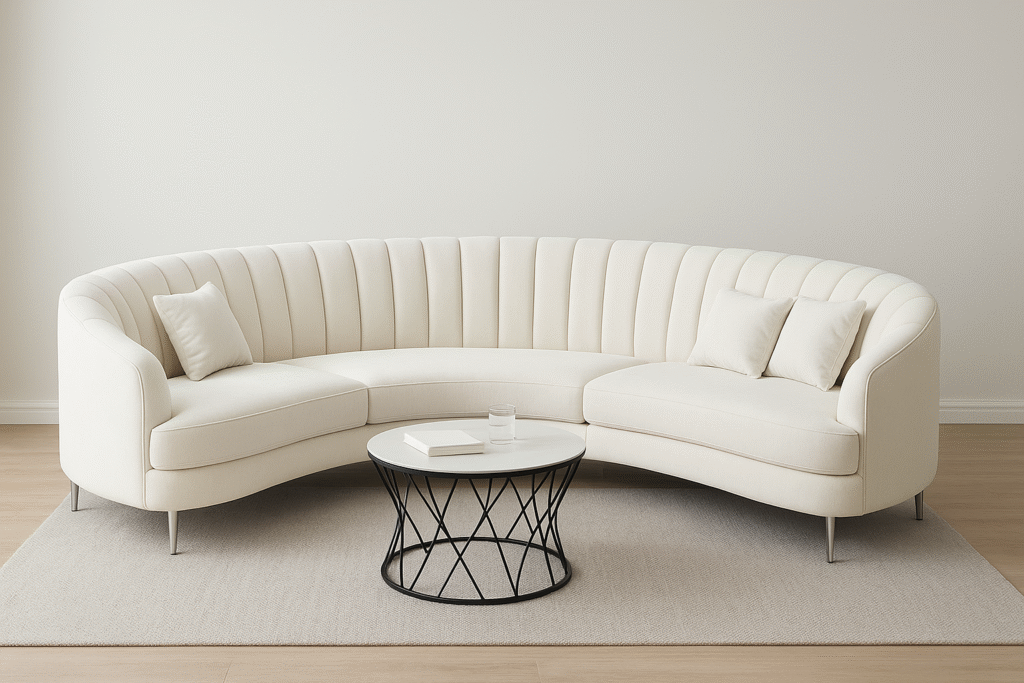 modular curved sectional Sofa